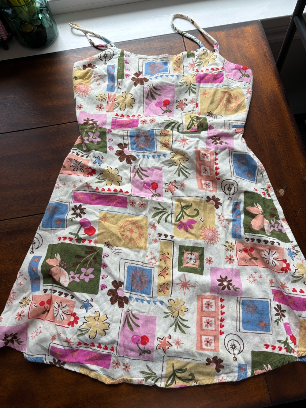 Floral Patchwork Mini Dress